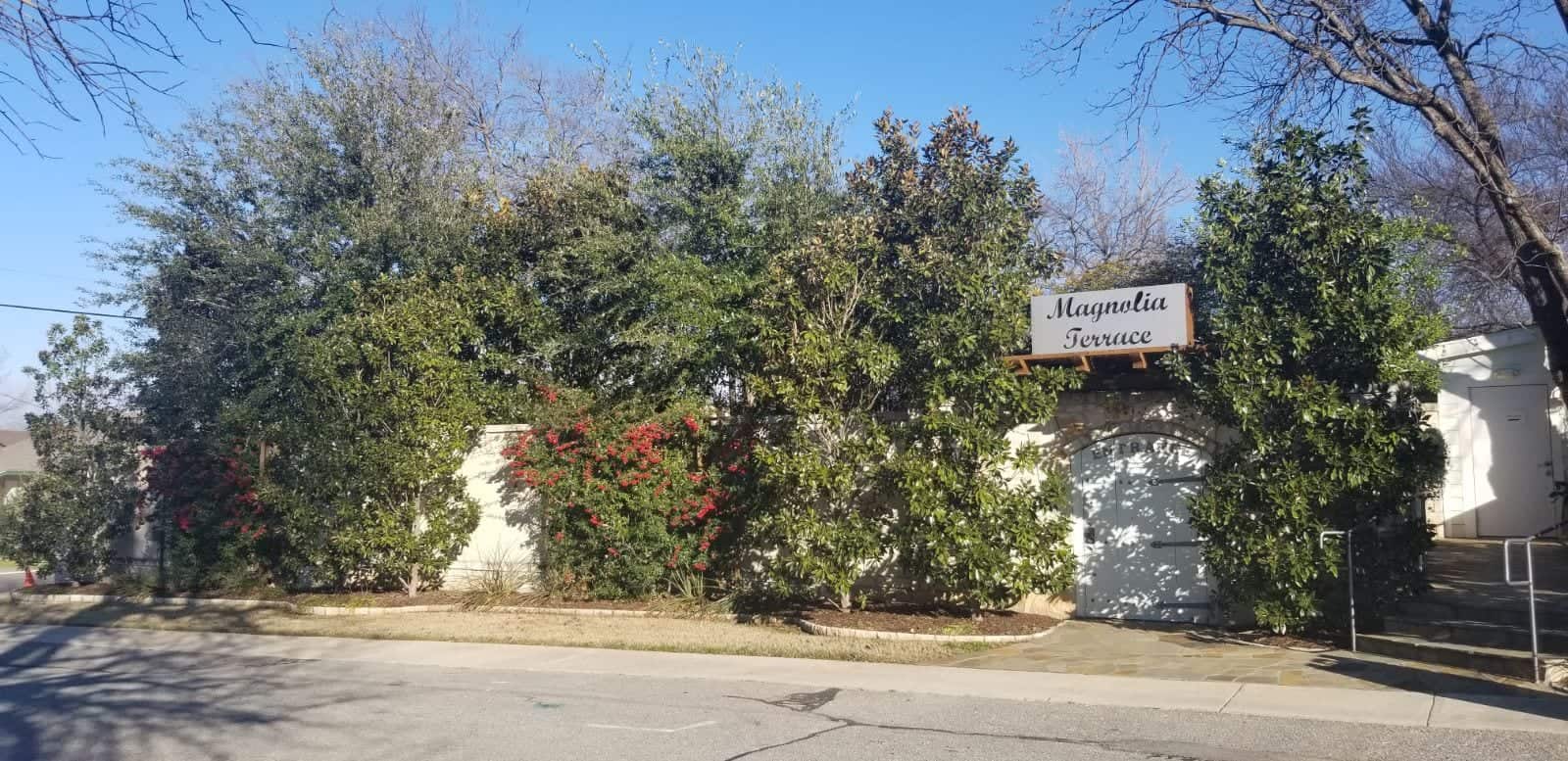 Front entrance from street outdoor wedding venue in frisco, fresco outdoor venue, dallas garden venue, dallas outdoor wedding venue, affordable wedding venues in dallas, affordable wedding venues in frisco